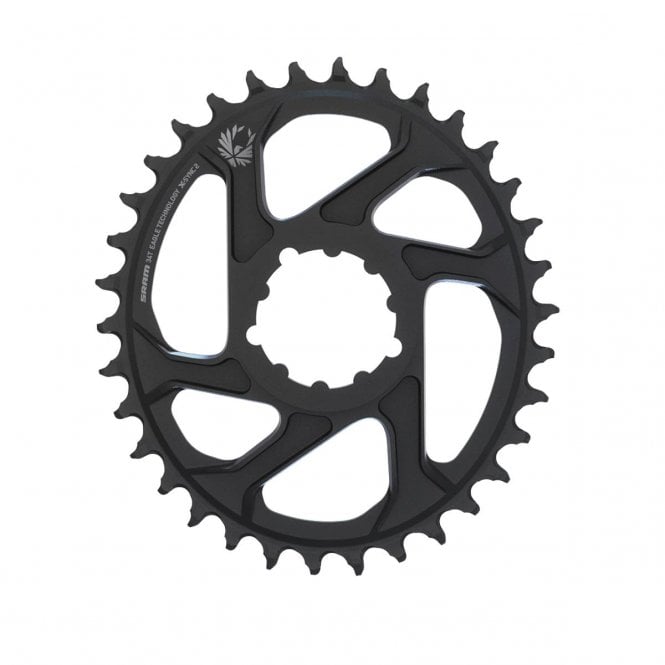 SRAM Chain Ring X-SYNC 2 Oval Direct Mount 6mm Offset Alum Eagle - Black 34T