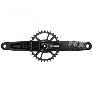 SRAM Crank NX Eagle Fat Bike 4" DUB 12s W Direct Mount 30t X-SYNC 2 Steel Chainring (DUB Cups/Bearings Not Included) - Black