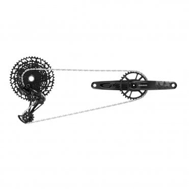 SRAM NX Eagle DUB Groupset (Rear Der, Trigger Shifter W Clamp, Crankset DUB 12s W DM 32t X-SYNC Chainring, Chain 126 Links 12s,cassette XG-1230 11-50t, Chaingap Gauge) - Black