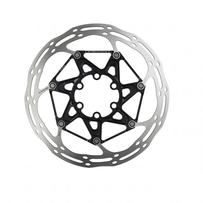 SRAM Rotor Centerline 2 Piece Black (includes Ti Rotor Bolts) Rounded