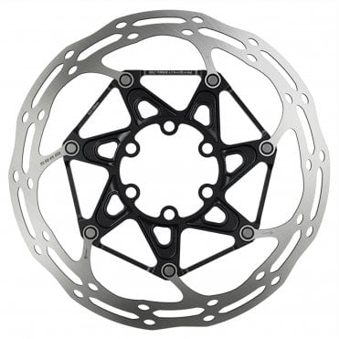 SRAM Rotor Centerline 2 Piece (includes Steel Rotor Bolts) Rounded - 6 Bolt - Black