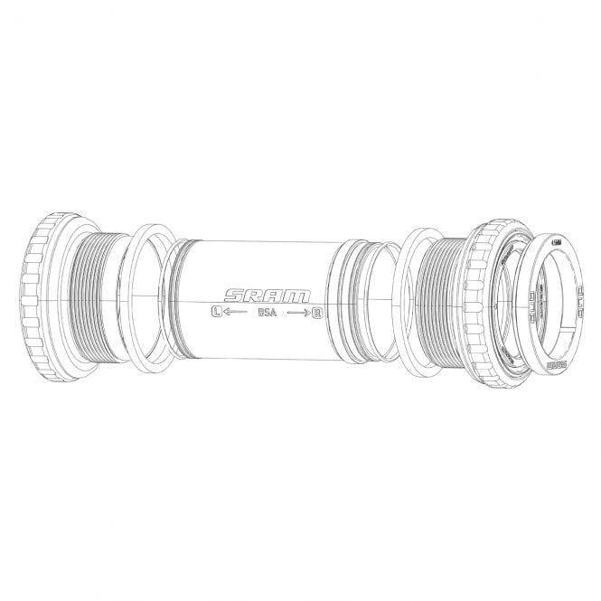 SRAM Spare - Bottom Bracket BB30 Spacer Kit 2 x 2.5MM