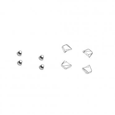 Truvativ Spare - Crank Chainring Bolt Kit 5-arm Triple Steel/Steel Black