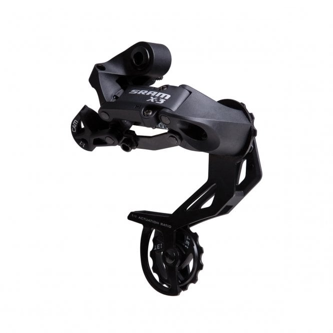 SRAM X3 Rear Derailleur - 7-8spd Long Cage Black