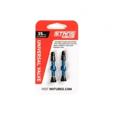 Stan's No Tubes Alloy Presta Valves - Blue