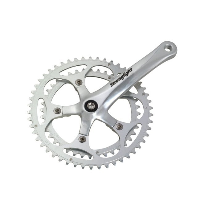 Stronglight Impact 'E' Alloy/Steel Chainset - 170mm Crank - 9/10 Sp - Silver