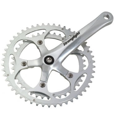 Stronglight Impact 'E' Alloy/Steel Chainset - 170mm Crank - 9/10 Sp - Silver
