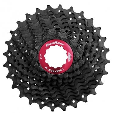 SunRace CSRX1 - 11 Speed Road Cassette 11-28T - Black