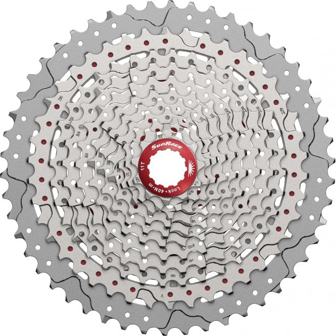 SunRace & Sturmey Archer Sunrace Csmx8 - 11 Speed 11-42T Metallic Cassette
