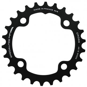 TA Cross 4 Arm 10/11X Double Chainring 80PCD - Inner - Black