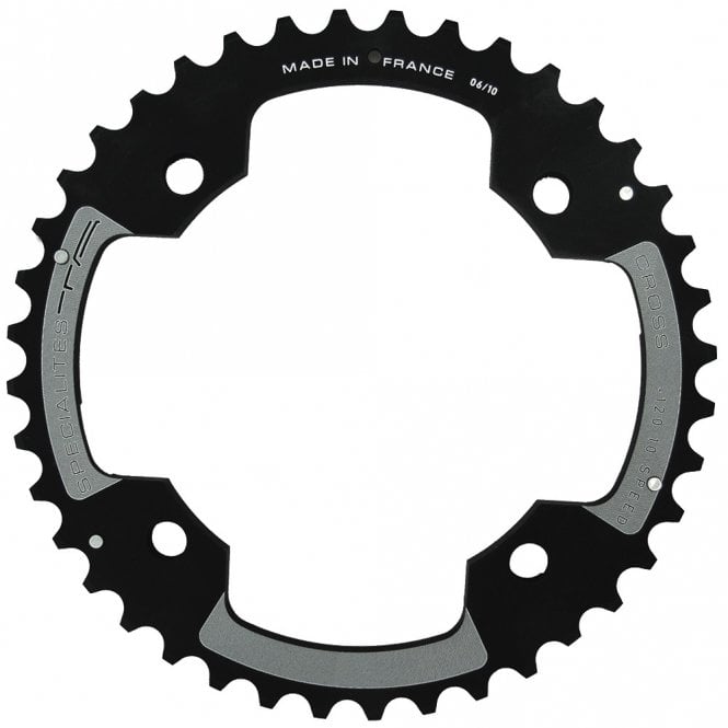 TA Cross 4 Arm 10X Double Chainring 120PCD - Outer - Black