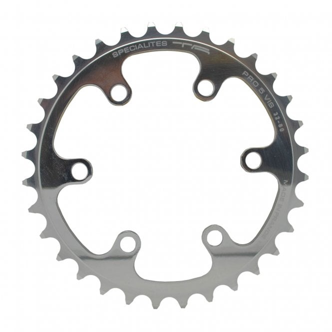 TA Cyclotourist Pro 5 Vis Chainrings - 80PCD - Inner/Middle  - Silver