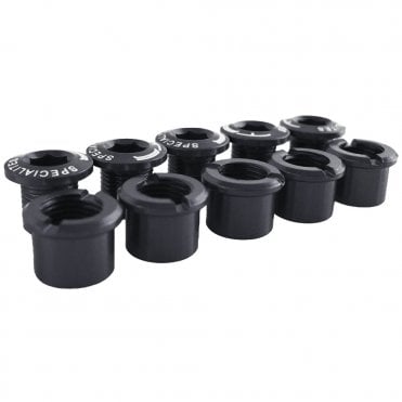 TA Double Alloy Chainring Bolts C/Ring (5) - Black