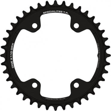 TA ONE 4-arm GRX Chainring 110PCD - 10/11/12X - Black