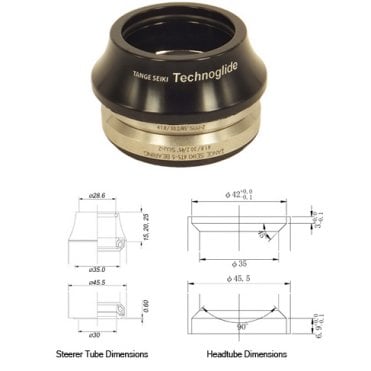 Tange Seiki Technoglide IS24 Fully Integrated Headset