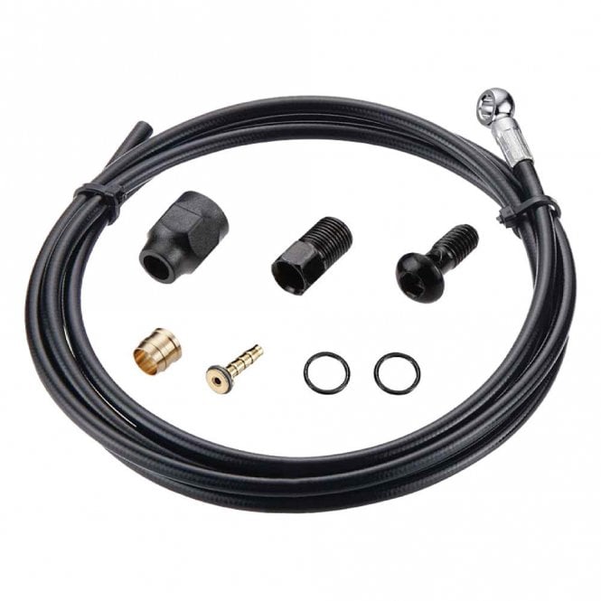Tektro Disc Brake Hose Kit 5.5MM - 2000MM - Banjo Fitting - Black