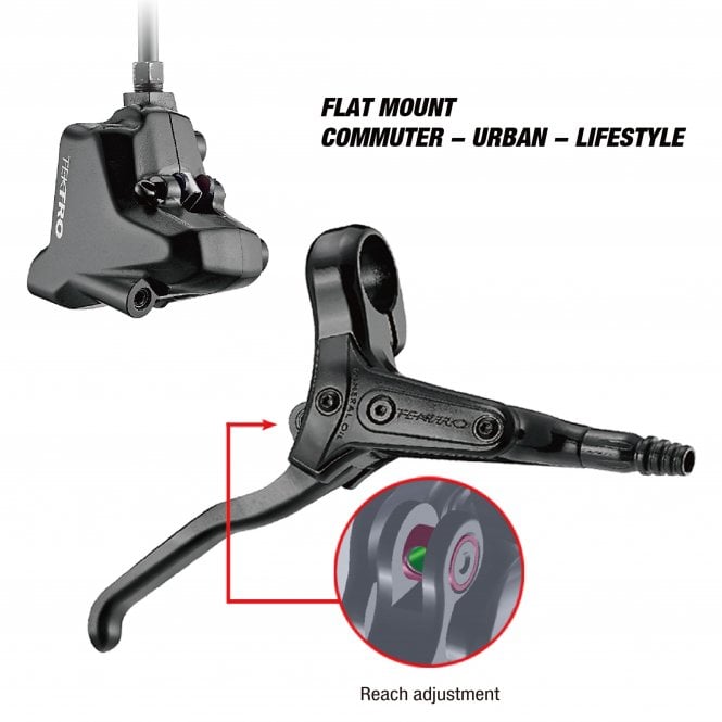 Tektro HD-R280 - Flat Mount Disc Brake L/H