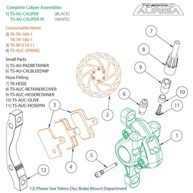 Tektro Spares AUC - Caliper Bleed Nipple