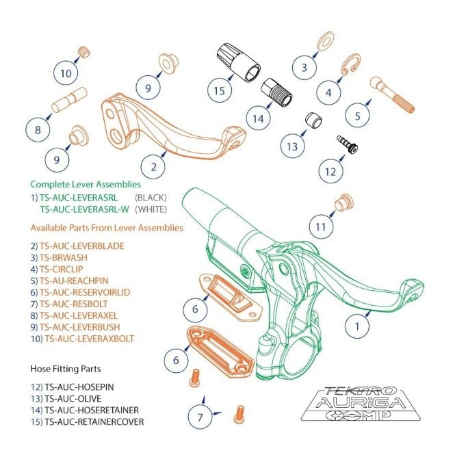 Tektro Spares - Auriga Comp Master Piston Seal