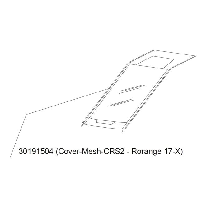 Thule Replacement Chariot Cross 2 Mesh Cover - Orange