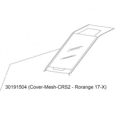 Thule Replacement Chariot Cross 2 Mesh Cover - Orange