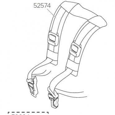 Thule Replacement Harness for Ridealong Mini Childseat