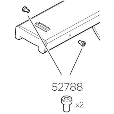Thule Replacement Yepp Maxi Outside Screws x 2
