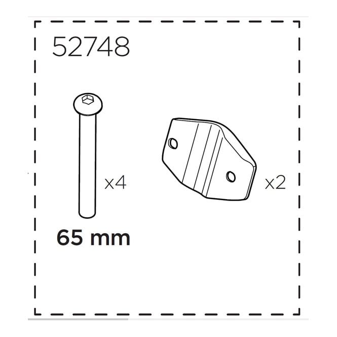 Thule Replacement Yepp Maxi Rear Plate and Screw Kit