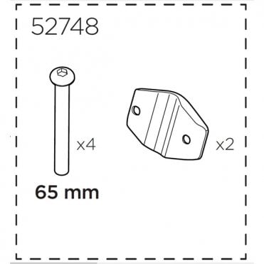 Thule Replacement Yepp Maxi Rear Plate and Screw Kit