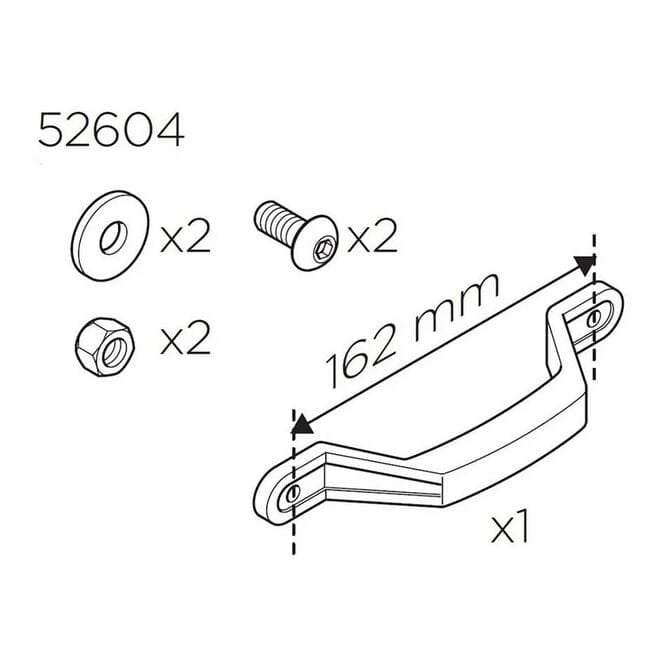 Thule Spare Roundtrip Hard Handle Kit - Revised