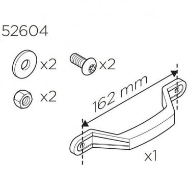 Thule Spare Roundtrip Hard Handle Kit - Revised