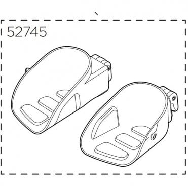 Thule Yepp Maxi Replacement Footrests - Left and Right