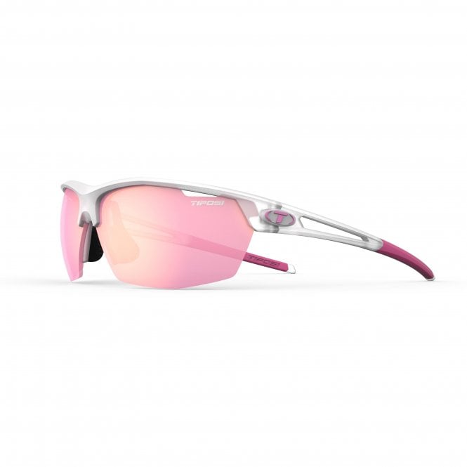 Tifosi Navar Half-Frame Sports Sunglasses - Satin Clear