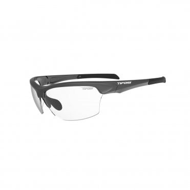 Tifosi Intense Single Lens Sunglass in Matt Gunmetal with Clear Lens