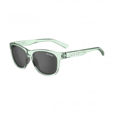 Tifosi Swank Single Lens Sunglasses Bottle Green Frame with Smoke lens