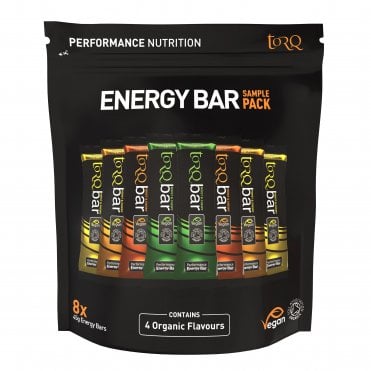Torq Nutrition Organic Energy Bar Sample Pack (Pouch Of 8)