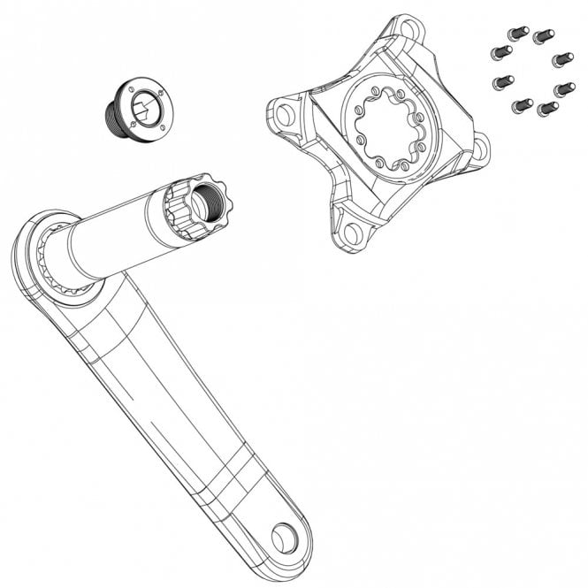 Truvativ Spare - Crank Aero Guard Black