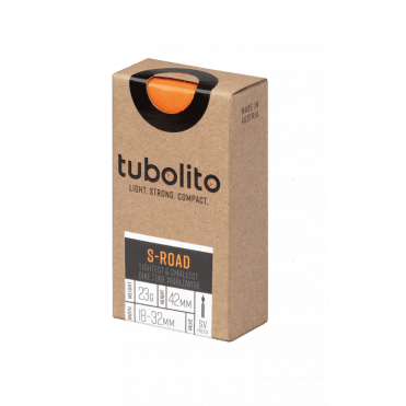 Tubolito S-Tubo Road Inner Tube - Presta 80mm Black Valve 700C x 18-32