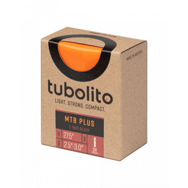 Tubolito Tubo MTB Plus Inner Tube - Orange Presta Valve 27.5 x 2.5-3.0 inch