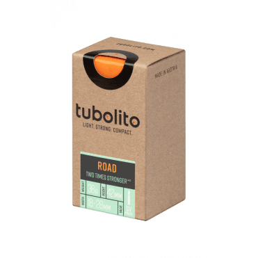 Tubolito Tubo Road Inner Tube - Presta 42mm Orange Valve 700C x 18-28