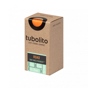 Tubolito Tubo Road Inner Tube - Presta 80mm Orange Valve 700C x 18-28