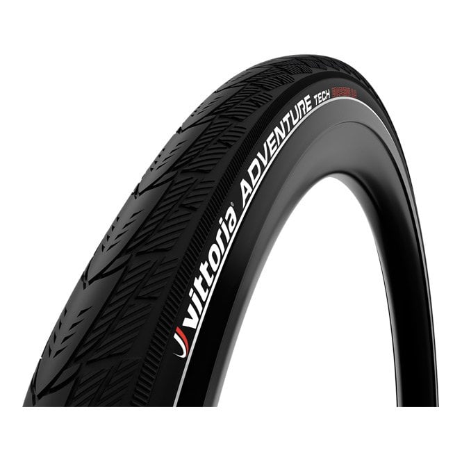 Vittoria Adventure Tech G2.0 - Rigid  Tyre - Full Black / Reflective - 700 C