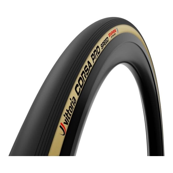 Vittoria Corsa Pro Speed TLR Para G2.0 Tubeless Tyre - Black Tan - 700 C