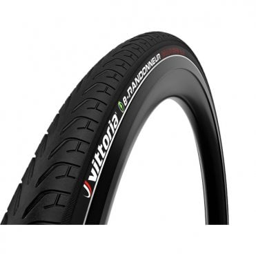 Vittoria E-randonneur G2.0 - Rigid  Tyre - Full Black / Reflective - 700 C