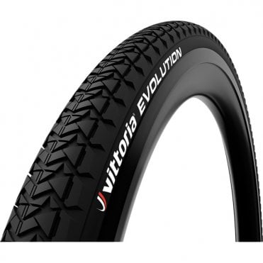 Vittoria Evolution II - Rigid  Tyre - Full Black - 26 Inch