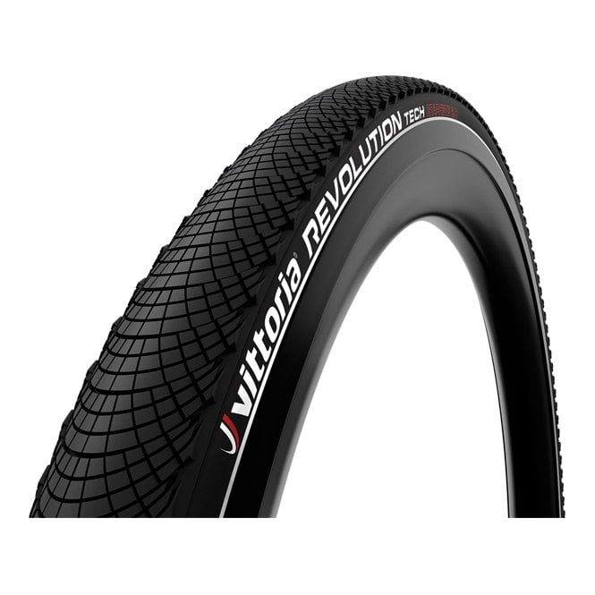 Vittoria Revolution Tech G2.0 - Rigid  Tyre - Full Black / Reflective - 26 Inch