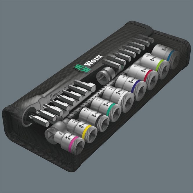 Wera Tools 8100 Ratchet Set W/Switch Lvr 1/4 Drive 29pcs