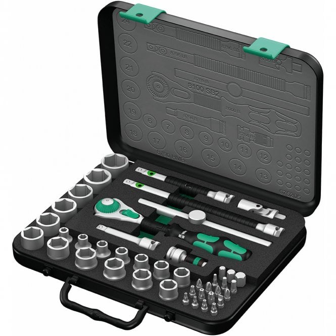 Wera Tools 8100 SB 2 Speed Ratchet Set 3/8