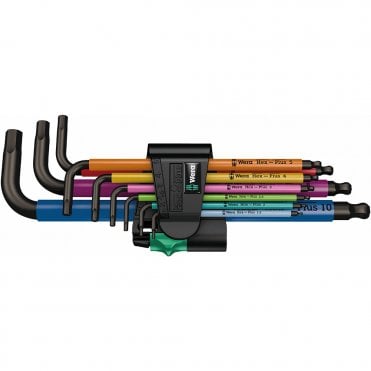 Wera Tools 950/9 Hex-plus Multi-Colour 1 SB Set 9pc