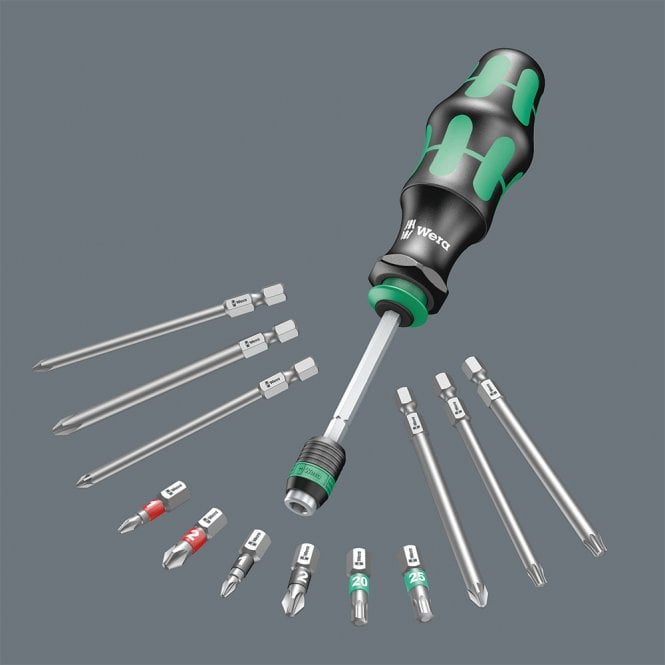 Wera Tools Screwdriver Long bit Set W/Pouch 13pcs